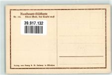 sign. Welti Albert Der Teufel muß Nr.194 Kunstwart Postkarte Künstlerkarte