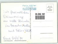 Lienz Gesangsduo Edith und Felix mit Akkordeon und Widmung Ort handschriftlich Volksmusik Foto AK