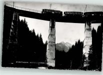 Stubaitalbahn Muttererbrücke Eisenbahnzug Foto AK
