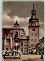76275 W7505 Ettlingen - Rathaus Marktszene