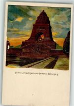 O7000 Leipzig Völkerschlachtsdenkmal Lithographie