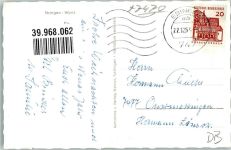 72458 W7470 Ebingen , Württ 1966 Winter Weihnachtsbaum Nacht