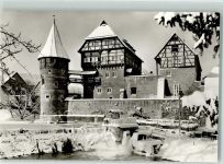 72336 W7460 Balingen Winter Schloss Wasserturm