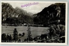 87645 W8959 Neuschwanstein Gebrauchsspuren Schloss Foto AK