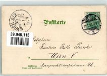sign. Guggenberger T. Dienstag Tag 1902 Künstlerkarte