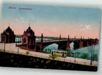 55116 W6500 Mainz a Rhein - Rheinbrücke mit Straßenbahn