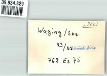 83329 W8221 Waging a. See FOTO KEINE AK Dorfstraße Foto Original aus Archiv eines Ansichtskartenverlags Ort handschriftlich