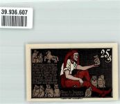 38100 W3300 Braunschweig 1923 Notgeldschein 25 Pfennig