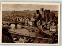 65594 W6258 Runkel , Lahn - Lahnbrücke mit Burg Runkel