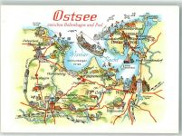 23946 O2422 Ostseebad Boltenhagen - Landkarte Ostsee