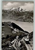 Rigi-Kulm mit Blick gegen Staffel u. Pilatus Bergbahn