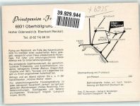 69412 W6930 Eberbach , Baden FOTO KEINE AK Pension Frank Oberhöllgrund