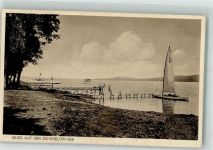 14548 O1506 Schwielowsee 1928 - Bootsanleger am Seeufer
