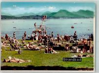 83329 W8221 Waging a. See FOTO KEINE AK Strandbad See Liegewiese Sprungturm Ort handschriftlich Foto Original aus Archiv eines Ansichtskartenverlags