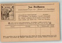Im Volkston Liedersammlung der Woche Werbung Druckerzeugnis