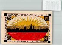 04626 O7420 Schmölln , Thür Notgeldschein 75 Pf. Ausgabe 1921