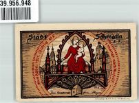 04626 O7420 Schmölln , Thür Notgeldschein 75 Pf. Ausgabe 1921