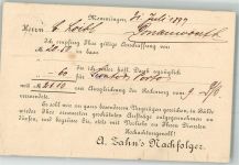 87700 W8940 Memmingen 1897 - Geschäftskorrespondenz