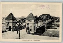 W4100 Ruhrort Ruhrbrücke Straßenbahn 1917