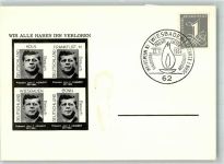 Trauerkarte Kennedy + SST 1964 Informationskart Politik KEINE AK