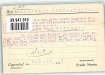 78355 W7769 Liggersdorf 1919 - Geschäft Handlung Joh. Fischer Kolonialwaren