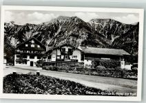 82496 W8106 Oberau , Loisach 1965 Foto AK Hotel zur Post