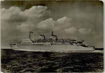 18546 O2355 Sassnitz Gebrauchsspuren Eisenbahn- Fähre MS Sassnitz Foto Fieweger