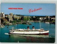 Victoria 1993 Foto AK Dampfschiff Hafen
