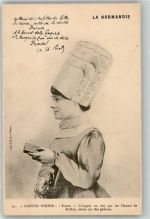 Rouen Normandie Frau Trachten Frankreich 1914