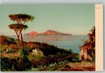 Capri Sonnenuntergang am Meer Nr. 19919 Stengel + Co Künstlerkarte
