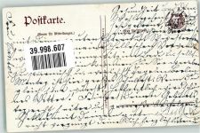 Eine alte Burg oberhalb einer Wassermühle im Herbst Remy´s Stärke 1909 Werbe AK