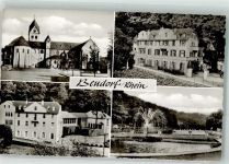 56170 W5413 Bendorf , Rhein Foto AK Kirche Schwimmbad