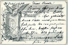 sign. Langen H. Haus der Abgeordneten Politik 1900 Künstlerkarte