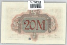 Notgeld 20 Mark , Altona Geld auf AK