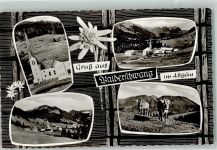 87538 W8975 Balderschwang Foto AK Kirche Edelweiß