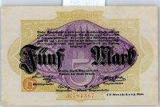 Notgeld 5 Mark , Altona Geld auf AK