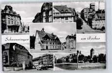 78048 W7730 Schwenningen am Neckar - Postamt, Rathaus, Bärenplatz, Uhrenindustriestadt