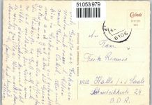 64390 W6106 Erzhausen , Hess - Bahnhofstrasse , Schule , Marke entfernt