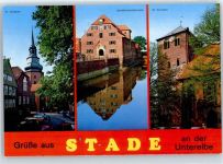 21680 W2160 Stade , Niederelbe - St. Cosmae, Schwedenspeicher, St. Wilhadi