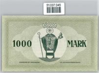 Notgeld 1000 Mark , Krefeld Geld auf AK