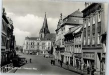 06406 O4350 Bernburg - Kirche, Ortsansicht, Thälmannplatz