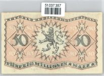 Notgeld 50 Millionen Mark , Speyer Geld auf AK
