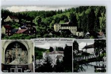 57577 W5231 Marienthal , Westerw - Kirche, Ortsansicht, Kloster, Pension Haus Elisabeth