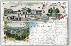 58089 W5800 Hagen , Westf Gebrauchsspuren Bahnhof, Kriegerdenkmal, Waldlust, Kutsche