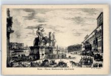 00100 Roma - Piazza, Künstlerkarte Piranesi