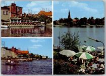 17213 O2063 Malchow , Meckl - Café Dust, Blick über den See zur Kirche