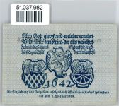 Notgeld 1 Mark , Markredwitz Geld auf AK