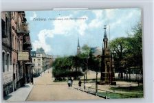 09599 O9200 Freiberg , Sachs Gebrauchsspuren Leporello, Hornstraße, Hornbrunnen