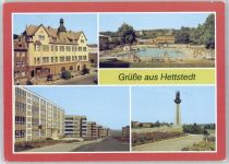 06333 O4270 Hettstedt , Sachs-Anh - Schwimmbad , Rathaus