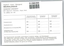 94252 W8371 Bayerisch Eisenstein - gasthof Neuwaldhaus